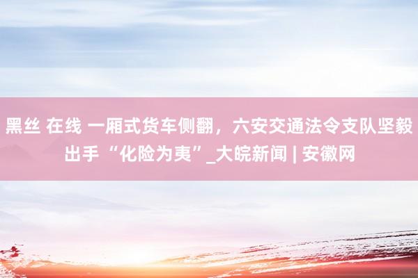 黑丝 在线 一厢式货车侧翻，﻿六安交通法令支队坚毅出手 “化险为夷”_大皖新闻 | 安徽网