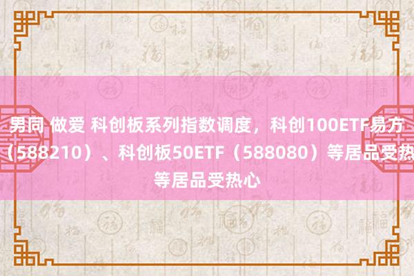 男同 做爱 科创板系列指数调度，科创100ETF易方达（588210）、科创板50ETF（588080）等居品受热心