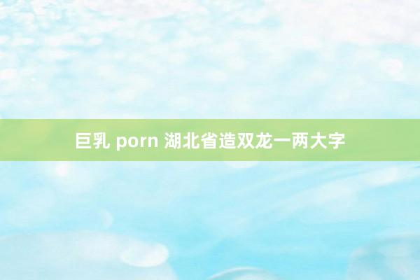 巨乳 porn 湖北省造双龙一两大字