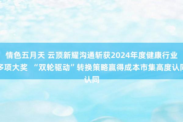 情色五月天 云顶新耀沟通斩获2024年度健康行业多项大奖  “双轮驱动”转换策略赢得成本市集高度认同