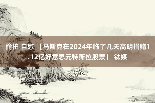 偷拍 自慰 【马斯克在2024年临了几天高明捐赠1.12亿好意思元特斯拉股票】 钛媒